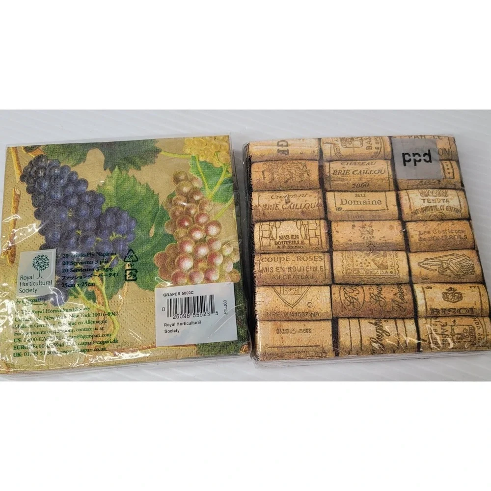 Boston Warehouse Buffet Charcuterie Items Wine Charms Cheese Spreaders‎ Napkins